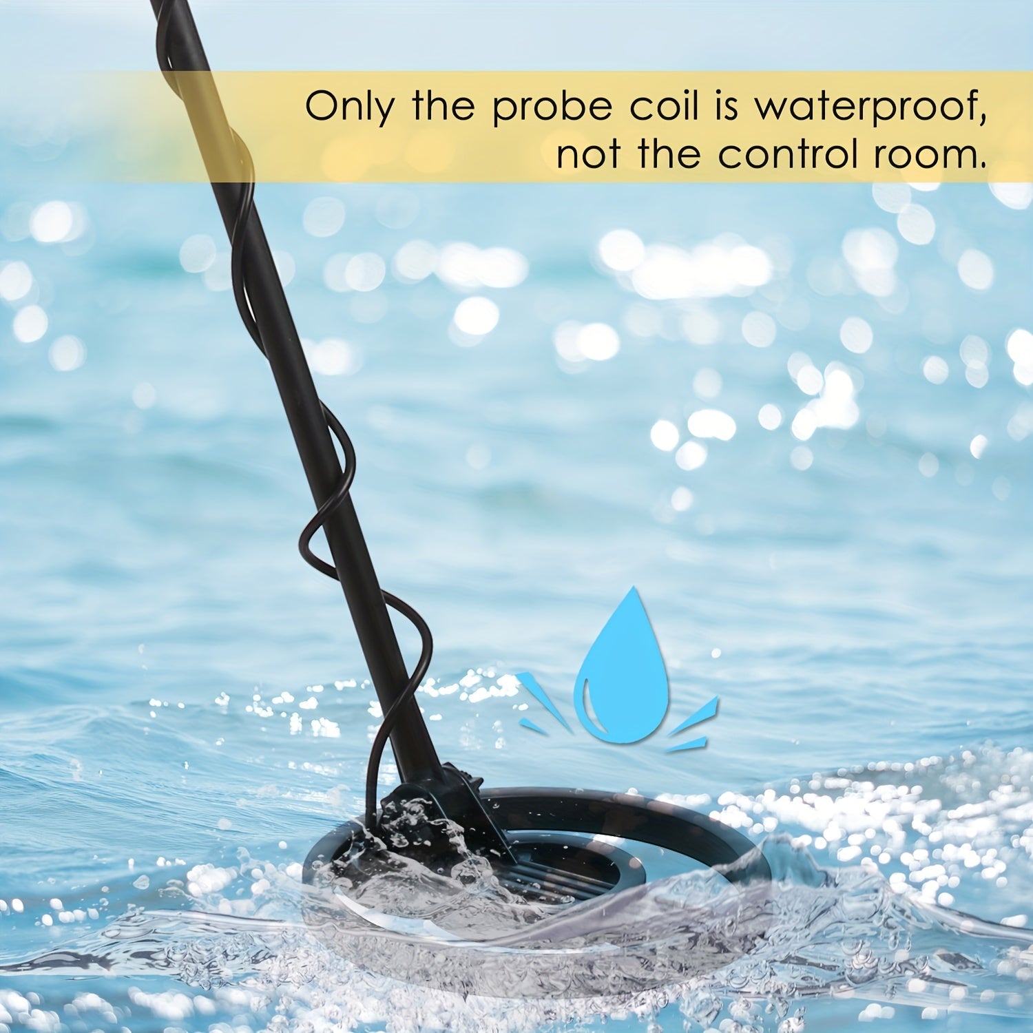 1st 12.7 cm Deep Coin Size Objects, 91.44 cm Deep Larger Objects Handheld Underground Metal Detector, High Sensitivity Beach Treasure Finder