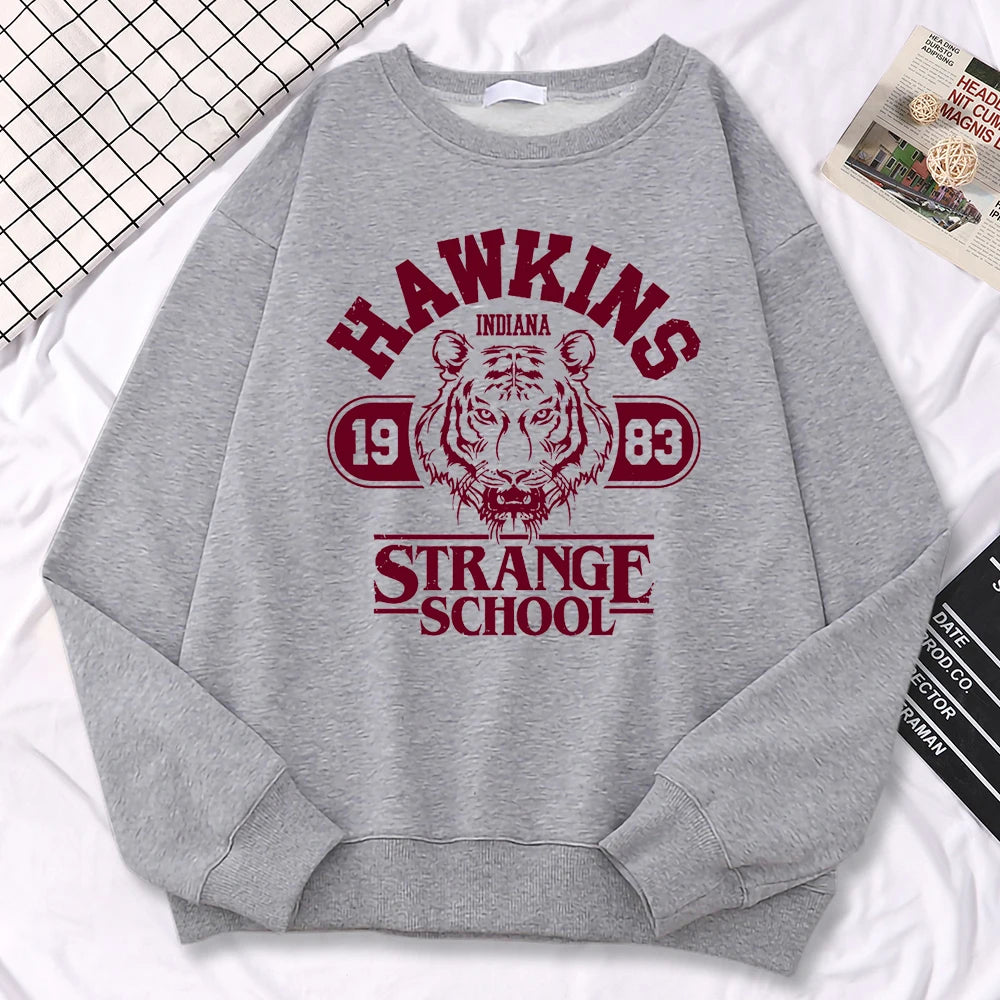Hawkins 1983 Sweatshirt – Vintage Streetwear Pullover  Retro vibes. Cozy comfort. Iconic style.