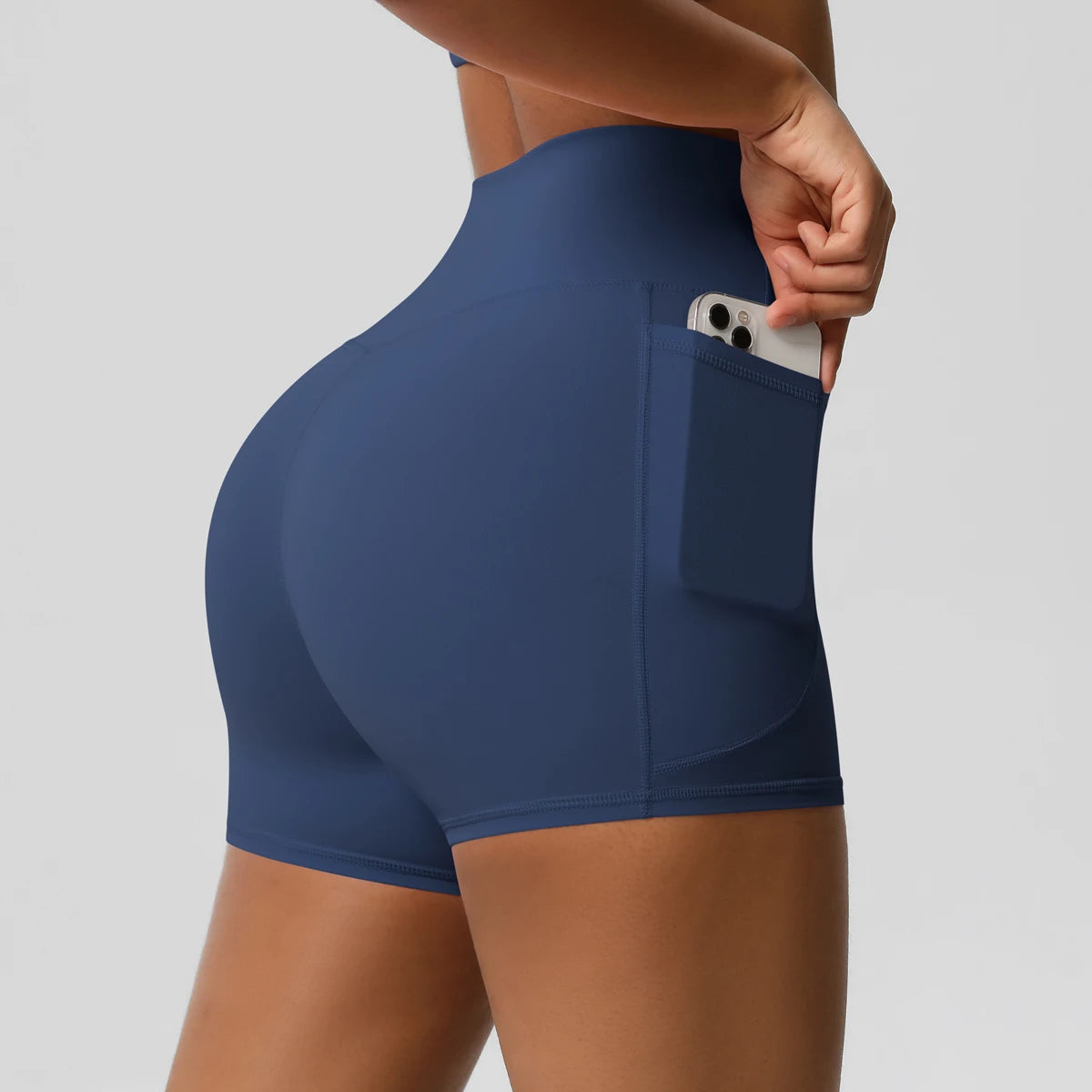 PocketFlex Gym Shorts – High-Waist Squat-Proof Fit  Train hard. Move freely. Stay confident.