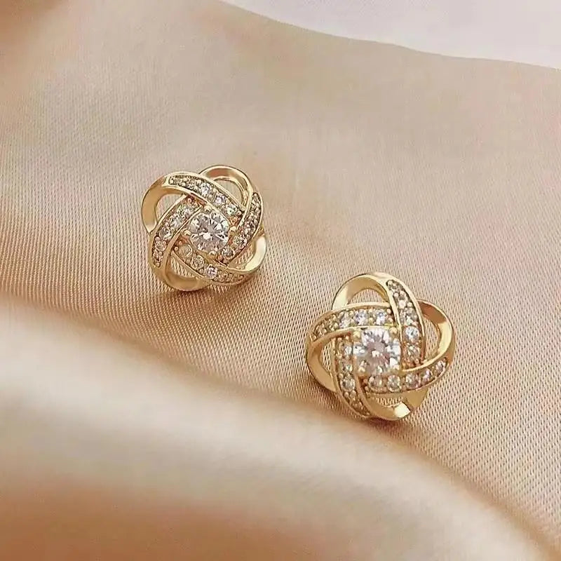 Crystal Heart Hoops – 925 Silver Needle Earrings  Soft sparkle. Sweet charm. Everyday luxury.