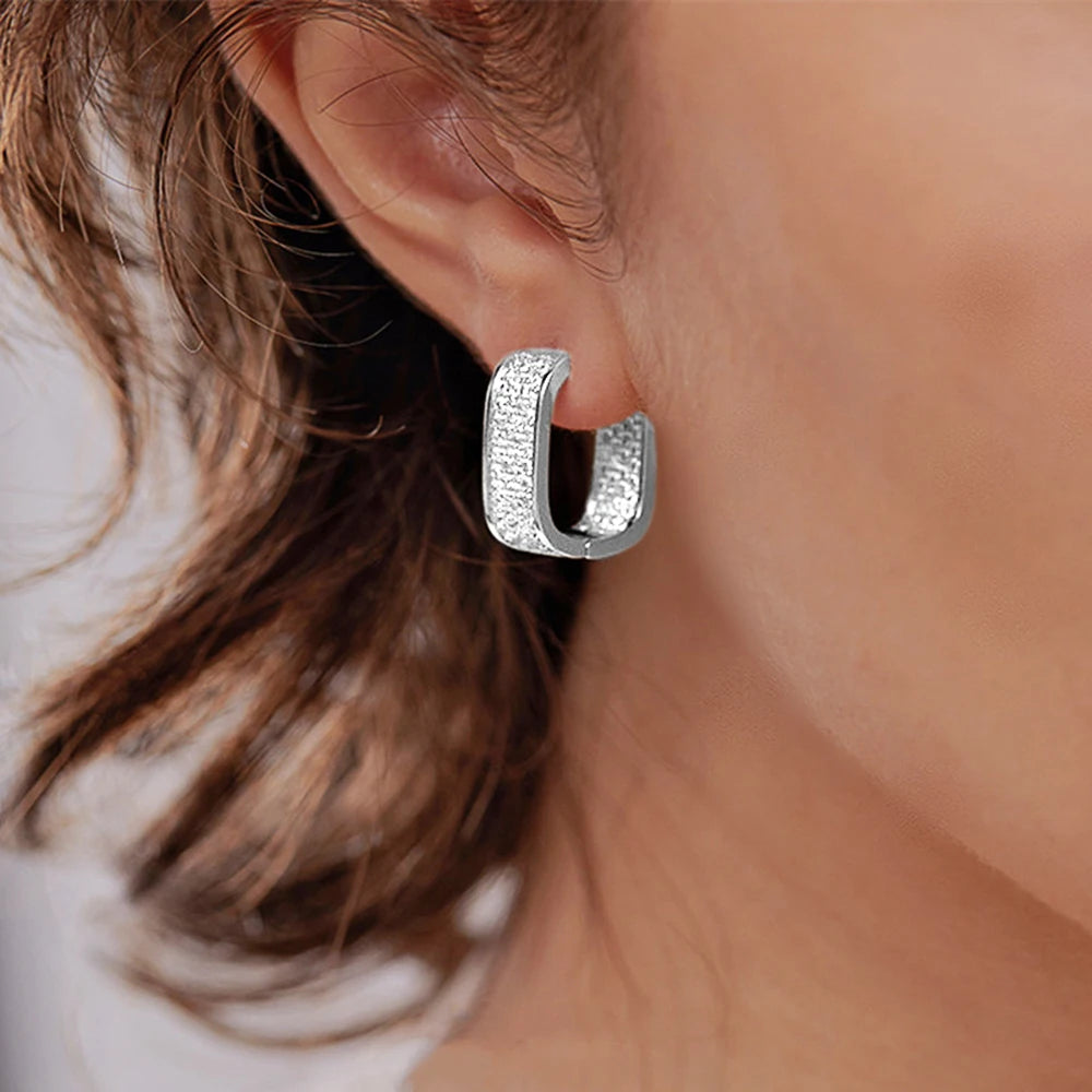 Bling Aura Hoops – CZ Luxury Statement Earrings  Maximum shine. Minimal effort. Pure elegance.