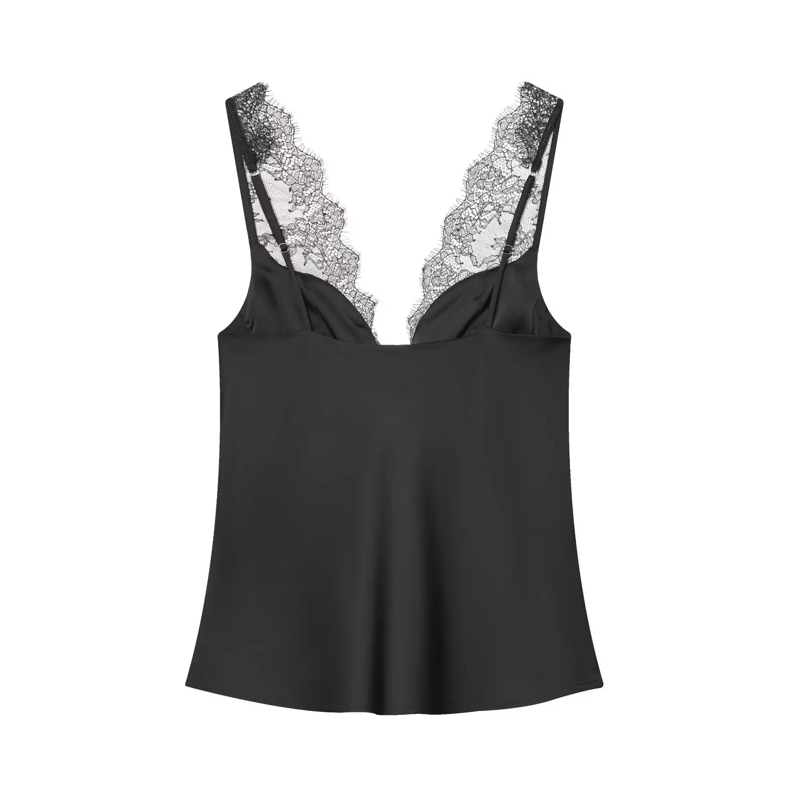 Lace Véra Deep V Top – Elegant Sling Chic Style  Delicate lace. Bold confidence. Effortless elegance.