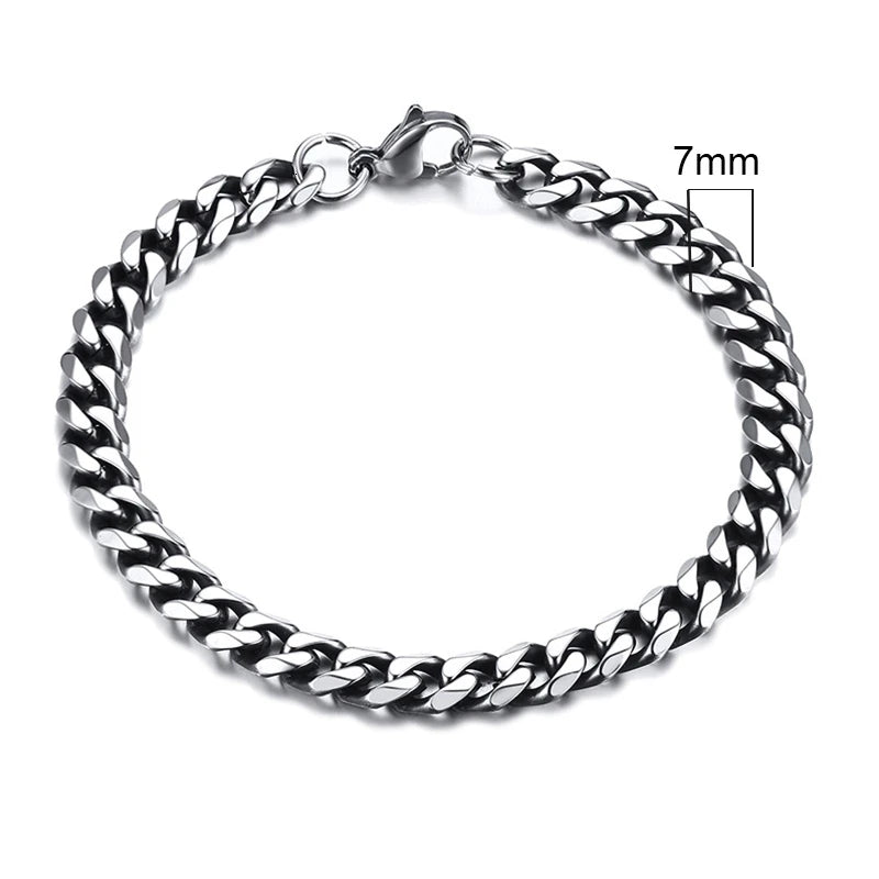 Curb Core Bracelet – Stainless Steel Cuban Link  Solid build. Clean style. Everyday power.