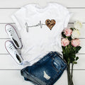 Wild Pulse Tee – Leopard Heartbeat Graphic T-Shirt  Bold, stylish, and full of attitude.