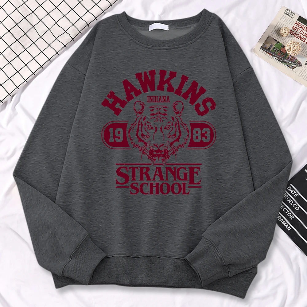 Hawkins 1983 Sweatshirt – Vintage Streetwear Pullover  Retro vibes. Cozy comfort. Iconic style.