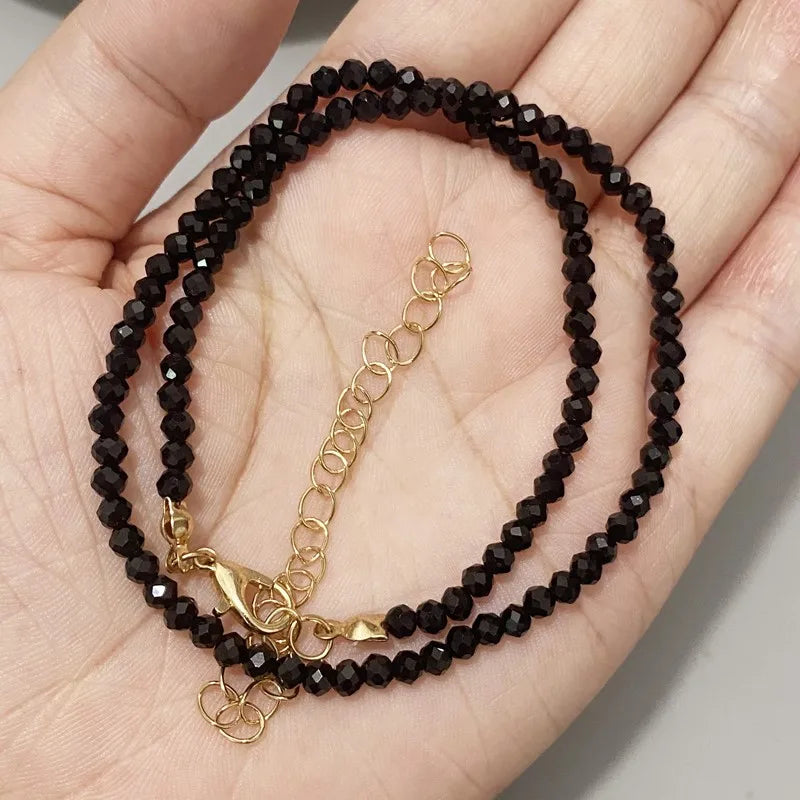 BeadCharm Choker – 3mm Minimal Chain Necklace  Simple beads. Sweet style. Everyday elegance.