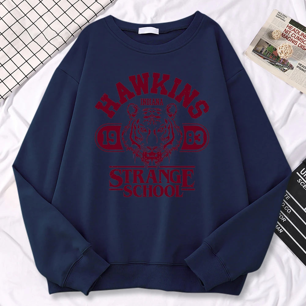 Hawkins 1983 Sweatshirt – Vintage Streetwear Pullover  Retro vibes. Cozy comfort. Iconic style.