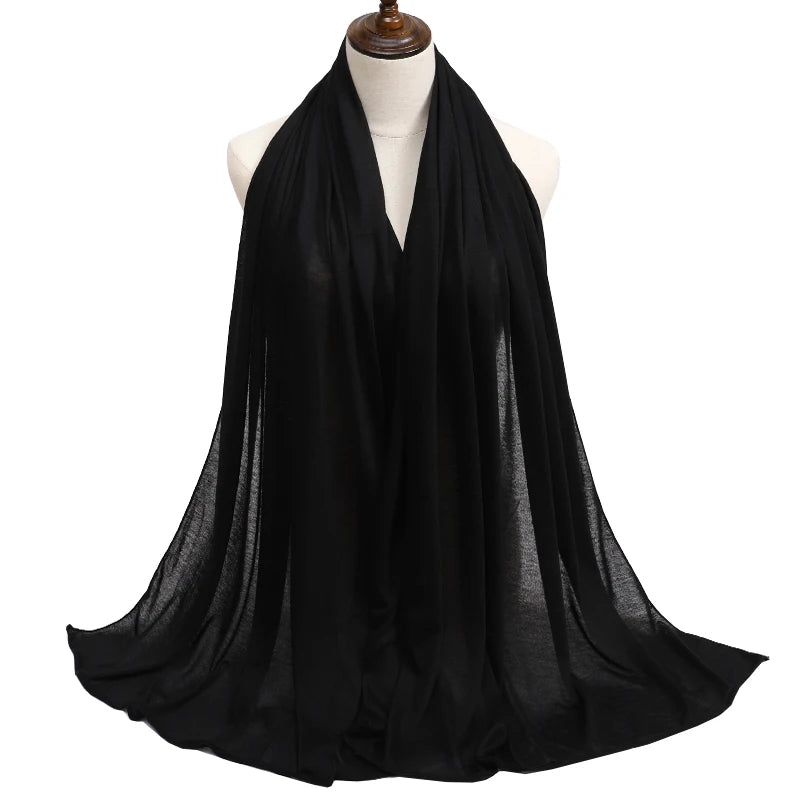 ModalSoft Hijab – Premium Cotton Jersey Scarf  Soft touch. Elegant drape. Everyday comfort.