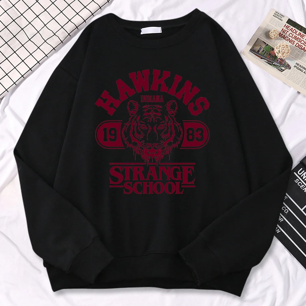 Hawkins 1983 Sweatshirt – Vintage Streetwear Pullover  Retro vibes. Cozy comfort. Iconic style.