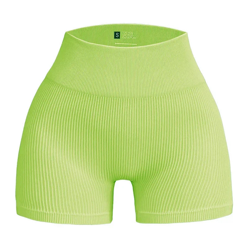 SculptFit Seamless Shorts – High-Waist Gym Essential  Lift, shape, and move with confidence.