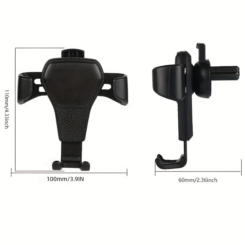 1pc Universal Gravity Auto Phone Holder, Car Air Vent Clip Mount, Mobile Phone Holder, CellPhone Stand Support - Not For Thick Case
