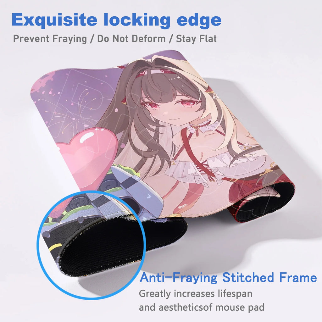 Anime Cute Ye Shunguang Mouse Pad Girl Zenless Zone Zero ZZZ Game Non-slip Mousepad XXL Keyboard Desk Mat 900x400mm Big Mice Mat