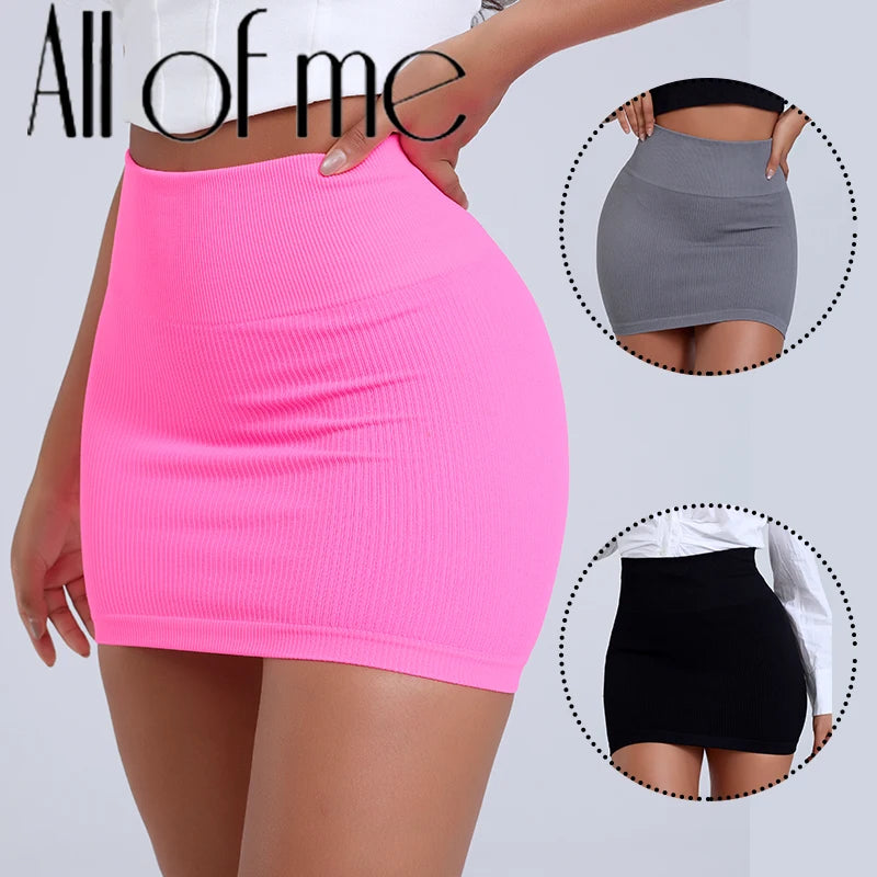 Work Muse Mini Skirt – High-Waist Knit Office Essential  Sleek shape. Smart style. Everyday confidence.