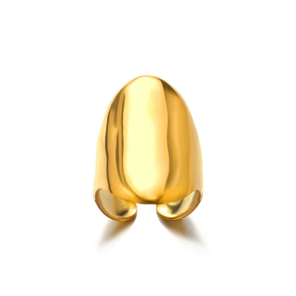 Ever Gold Ring – 316L Stainless Steel Band  Timeless shine. Lasting quality. Made to stay.