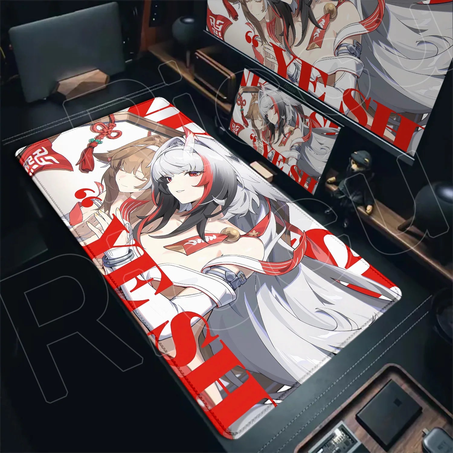 Anime Cute Ye Shunguang Mouse Pad Girl Zenless Zone Zero ZZZ Game Non-slip Mousepad XXL Keyboard Desk Mat 900x400mm Big Mice Mat
