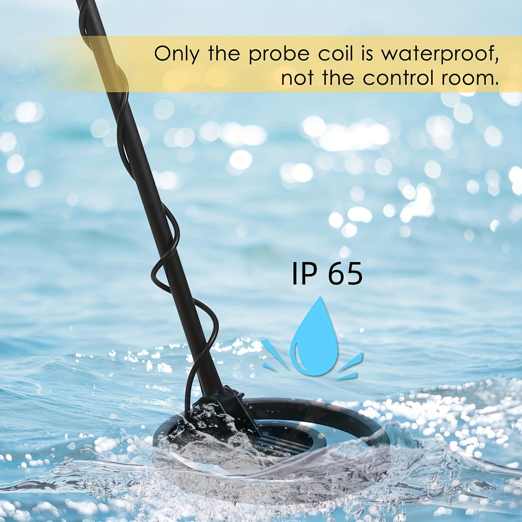 1st 12.7 cm Deep Coin Size Objects, 91.44 cm Deep Larger Objects Handheld Underground Metal Detector, High Sensitivity Beach Treasure Finder