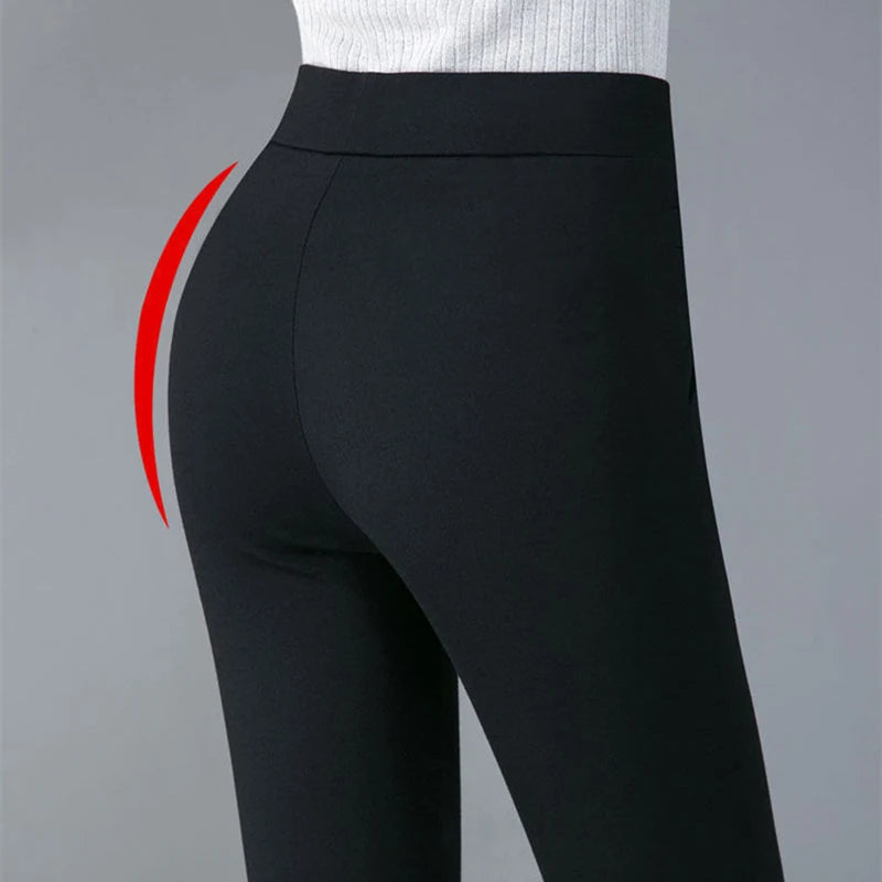 ThermaFlex Winter Leggings – Plush Warm Slim Fit Pants  Stay warm. Stay stylish. All winter long.