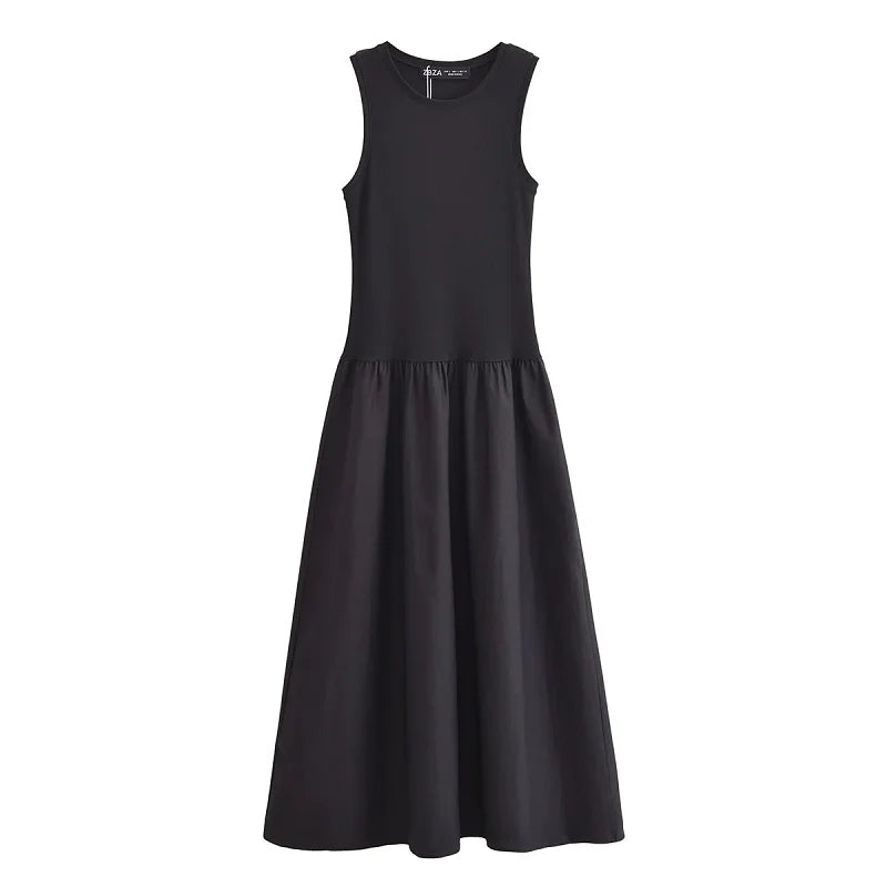 EleganceFlow Maxi Dress – Sleeveless Vintage Style  Timeless design. Effortless grace. Everyday elegance.