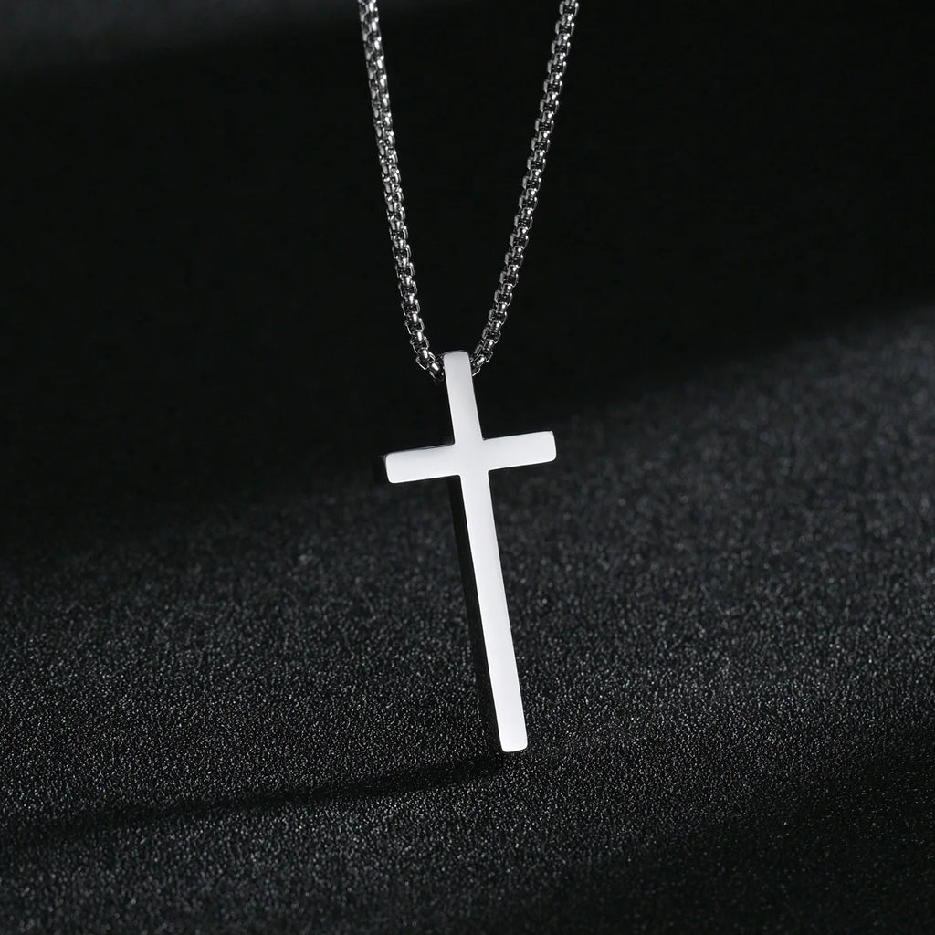 CrossCore Necklace – Titanium Steel Pendant  Clean design. Strong meaning. Everyday style.