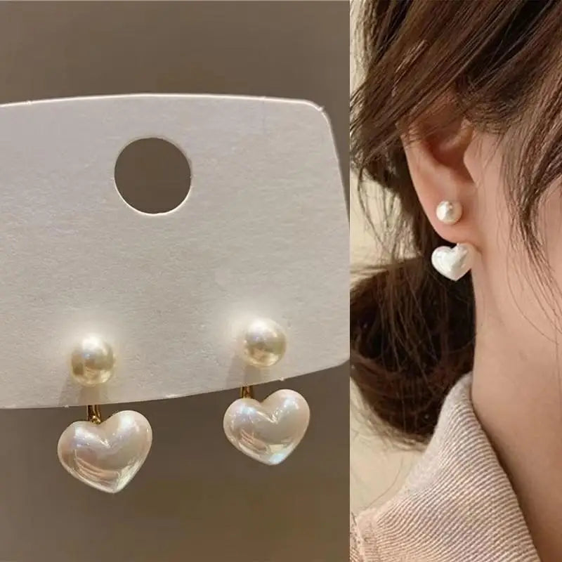 Crystal Heart Hoops – 925 Silver Needle Earrings  Soft sparkle. Sweet charm. Everyday luxury.