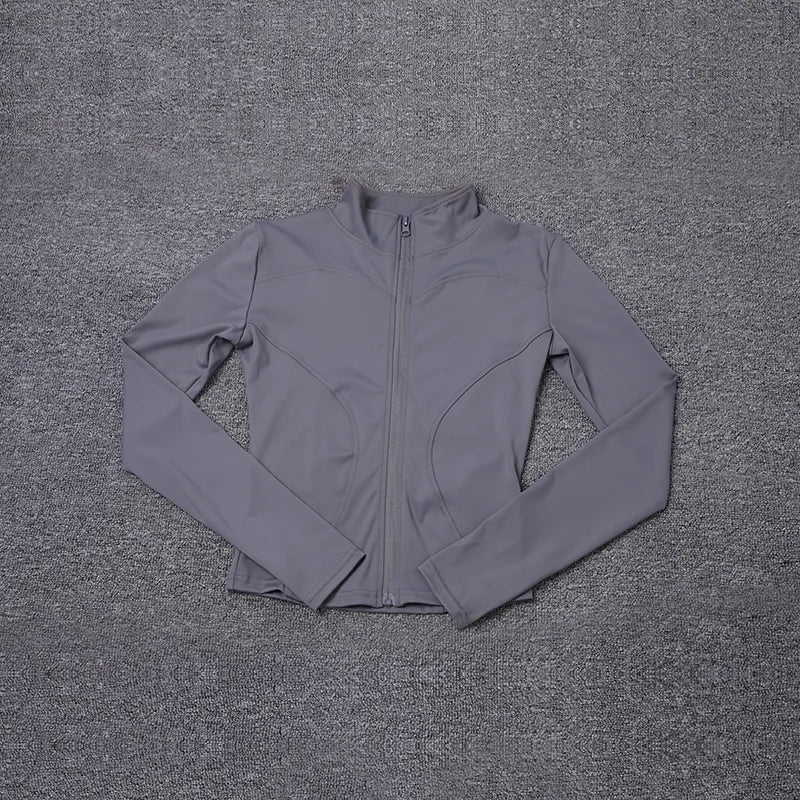 FlexFit Sport Jacket – Long Sleeve Workout Top  Lightweight feel. Sleek fit. Built for movement.
