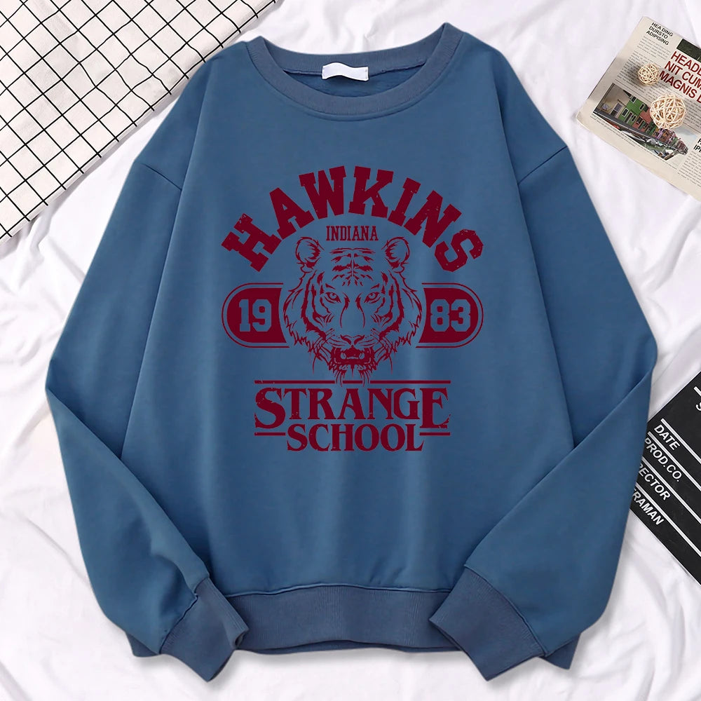 Hawkins 1983 Sweatshirt – Vintage Streetwear Pullover  Retro vibes. Cozy comfort. Iconic style.