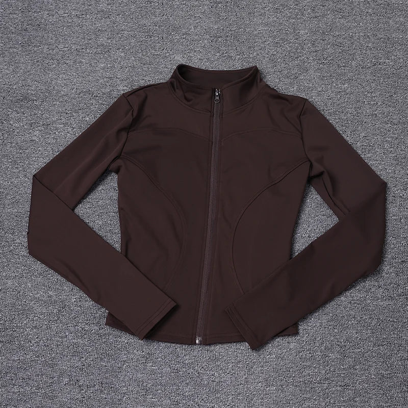 FlexFit Sport Jacket – Long Sleeve Workout Top  Lightweight feel. Sleek fit. Built for movement.