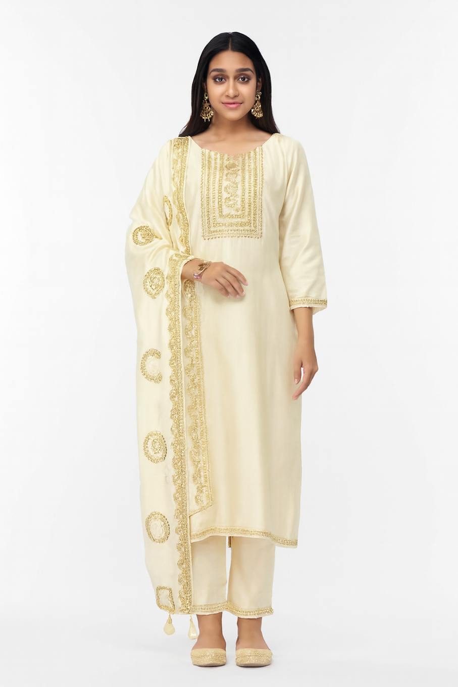 Women 35+ Designer Ethnic Kurti Set Outfit