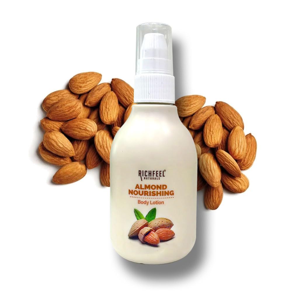 Richfeel Almond Nourishing Body Lotion| Intense Moisturization Smooth