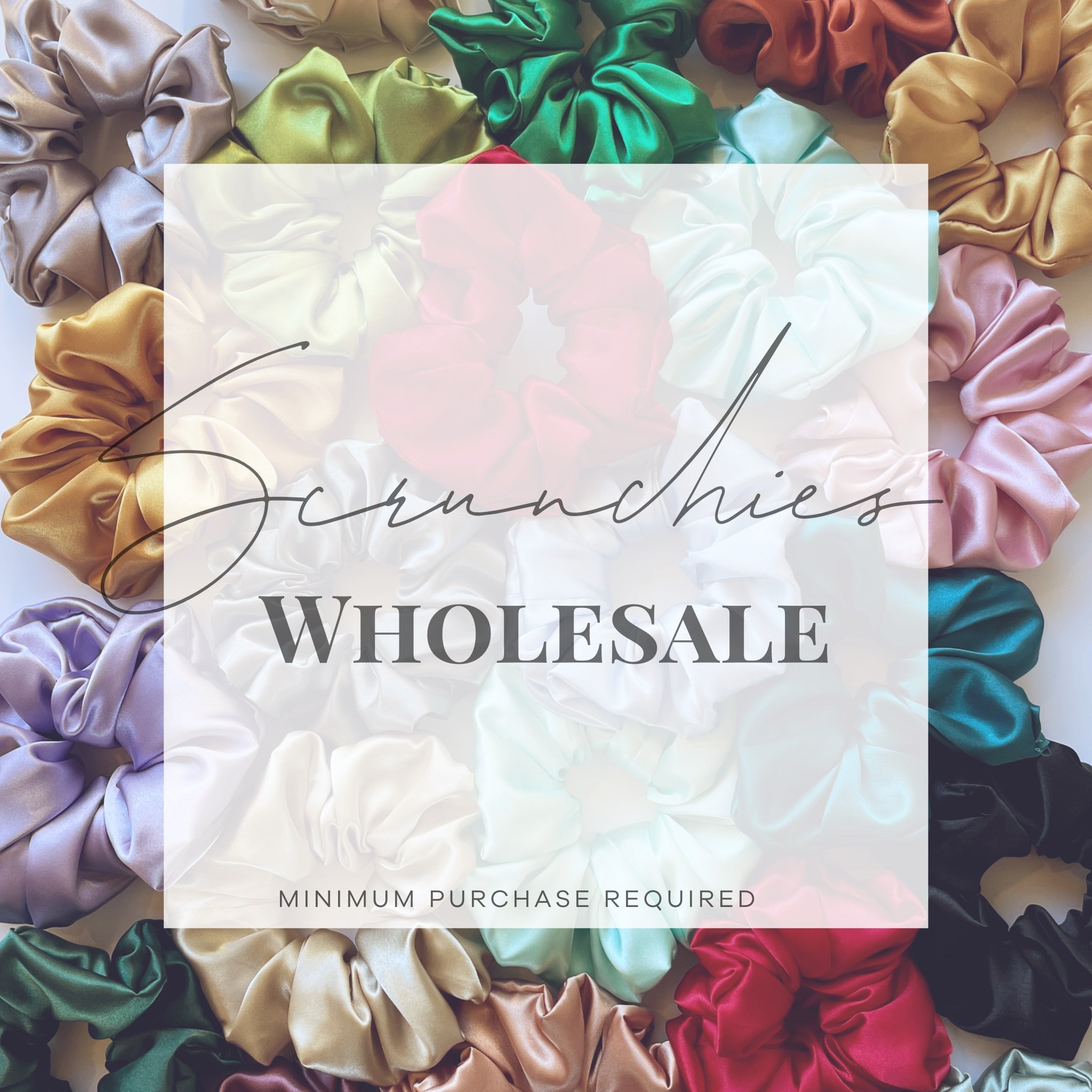 WHOLESALE SATIN SCRUNCHIES
