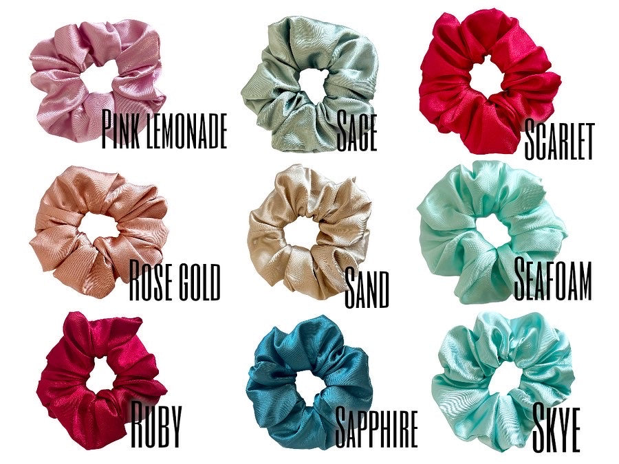 WHOLESALE SATIN SCRUNCHIES