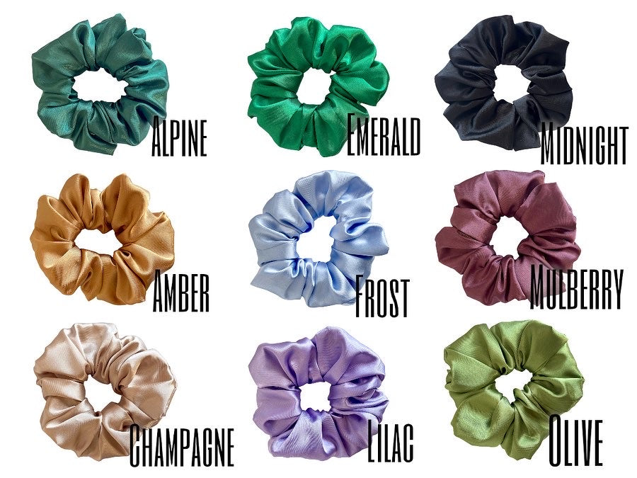 WHOLESALE SATIN SCRUNCHIES